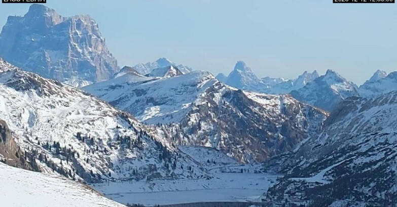 Webcam Canazei-Belvedere  - Lago e Passo Fedaia