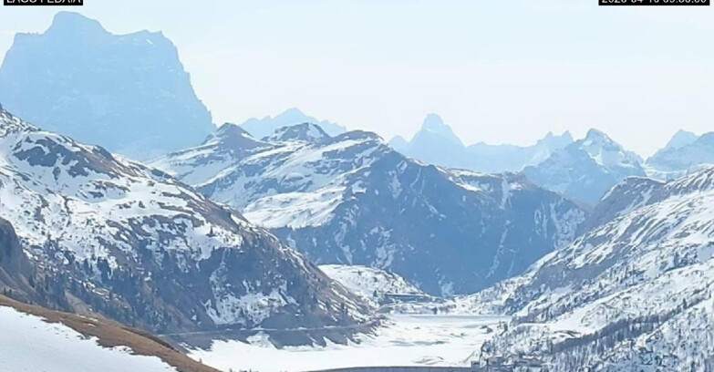 Webcam Canazei-Belvedere - Lago e Passo Fedaia