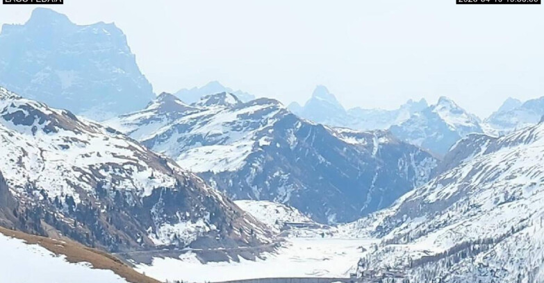 Webcam Canazei-Belvedere - Lago e Passo Fedaia