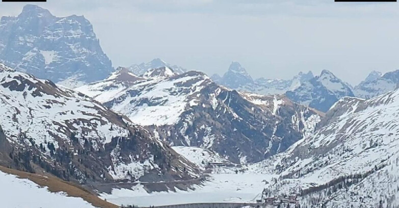 Webcam Canazei-Belvedere - Lago e Passo Fedaia