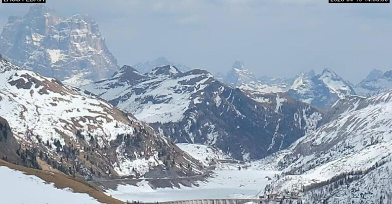 Webcam Canazei-Belvedere - Lago e Passo Fedaia