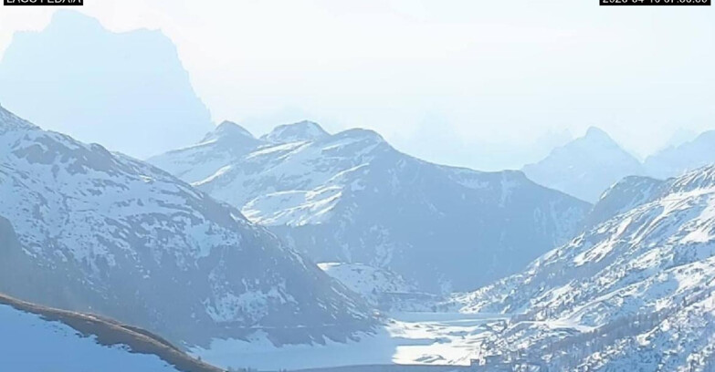 Webcam Canazei-Belvedere - Lago e Passo Fedaia