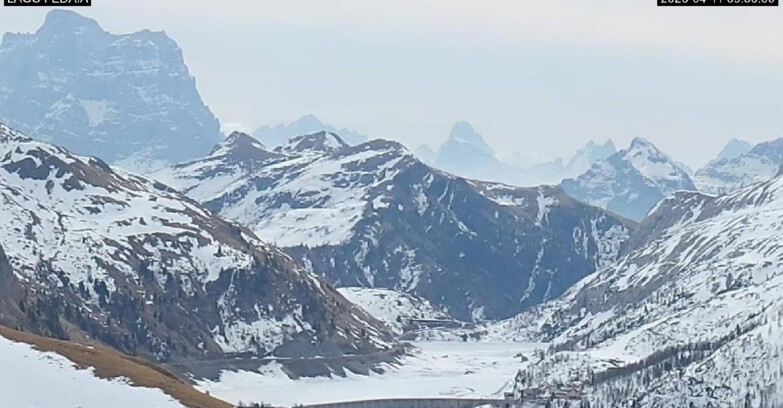 Webcam Canazei-Belvedere - Lago e Passo Fedaia