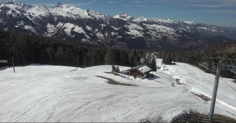 Webcam Bellamonte-Alpe Lusia - Pista Le Fassane e Morea Snowpark