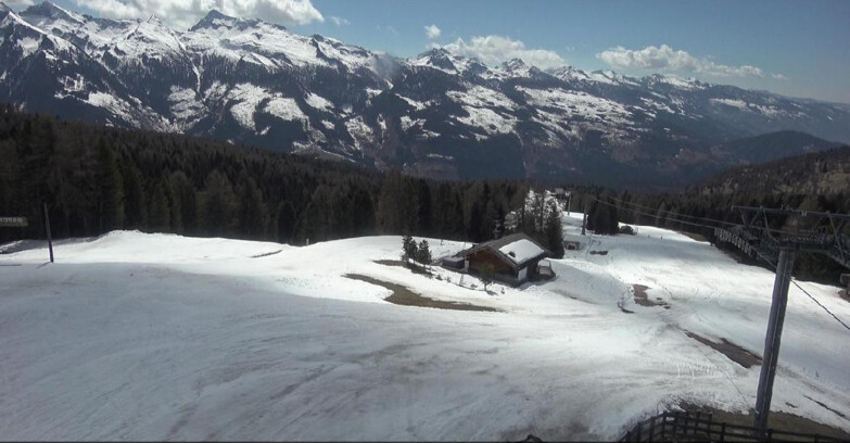 Webcam Bellamonte-Alpe Lusia - Pista Le Fassane e Morea Snowpark