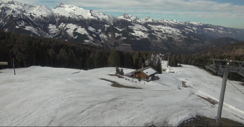Webcam Bellamonte-Alpe Lusia - Pista Le Fassane e Morea Snowpark