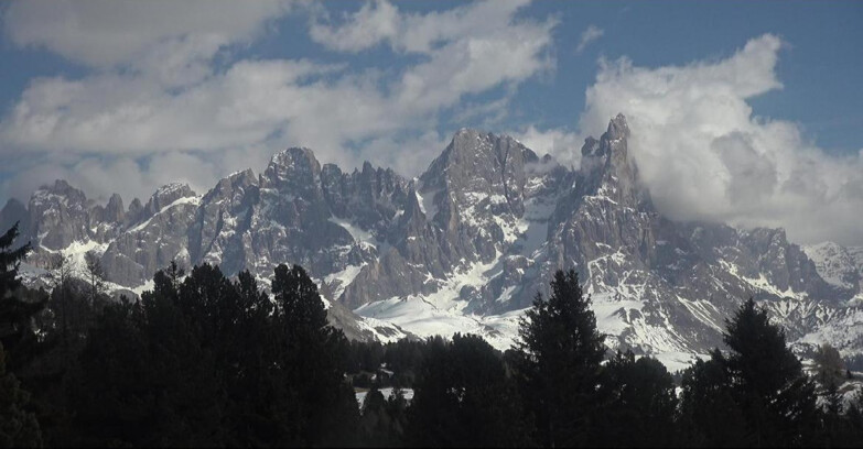 Webcam Bellamonte-Alpe Lusia  - Pale di San Martino