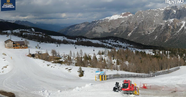 Webcam Madonna di Campiglio (Skiarea Campiglio Dolomiti di Brenta - Val di Sole Val Rendena) - Rifugio Viviani