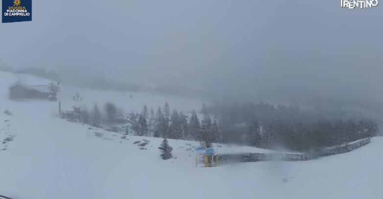 Webcam Madonna di Campiglio (Skiarea Campiglio Dolomiti di Brenta - Val di Sole Val Rendena) - Rifugio Viviani
