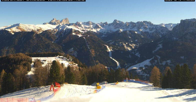 Webcam Vigo di Fassa-Pera-Ciampedìe - Vigo di Fassa - Ciampedie e Pozza Buffaure