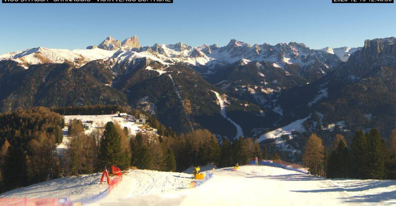 Webcam Vigo di Fassa-Pera-Ciampedìe - Vigo di Fassa - Ciampedie e Pozza Buffaure