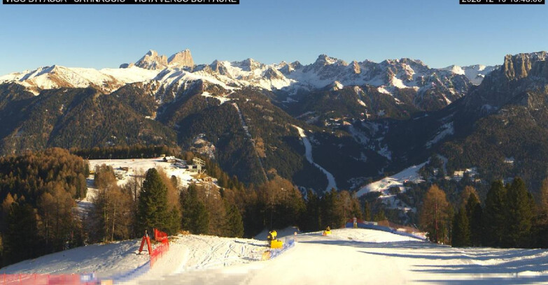 Webcam Vigo di Fassa-Pera-Ciampedìe - Vigo di Fassa - Ciampedie e Pozza Buffaure