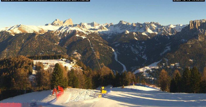 Webcam Vigo di Fassa-Pera-Ciampedìe - Vigo di Fassa - Ciampedie e Pozza Buffaure