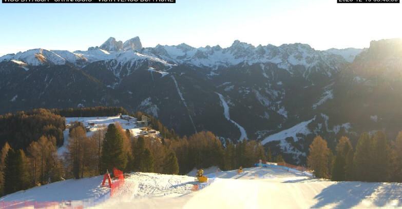 Webcam Vigo di Fassa-Pera-Ciampedìe - Vigo di Fassa - Ciampedie e Pozza Buffaure