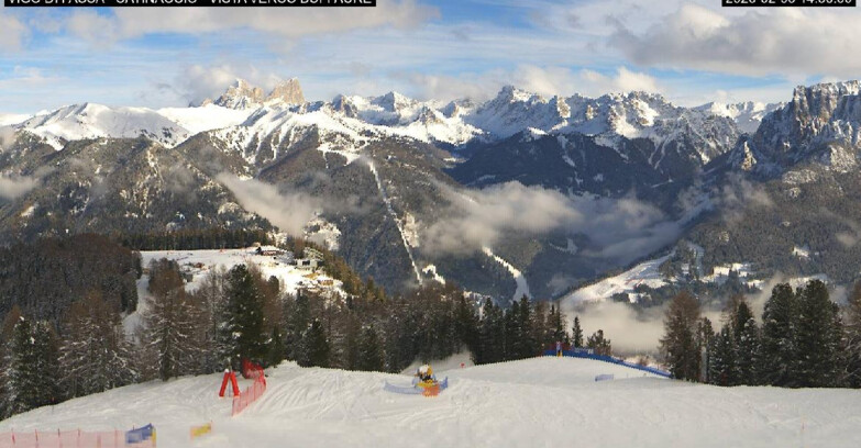 Webcam Vigo di Fassa-Pera-Ciampedìe - Vigo di Fassa - Ciampedie e Pozza Buffaure