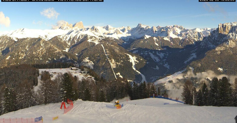 Webcam Vigo di Fassa-Pera-Ciampedìe - Vigo di Fassa - Ciampedie e Pozza Buffaure