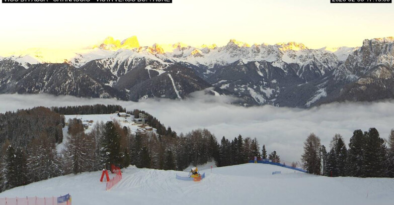 Webcam Vigo di Fassa-Pera-Ciampedìe - Vigo di Fassa - Ciampedie e Pozza Buffaure