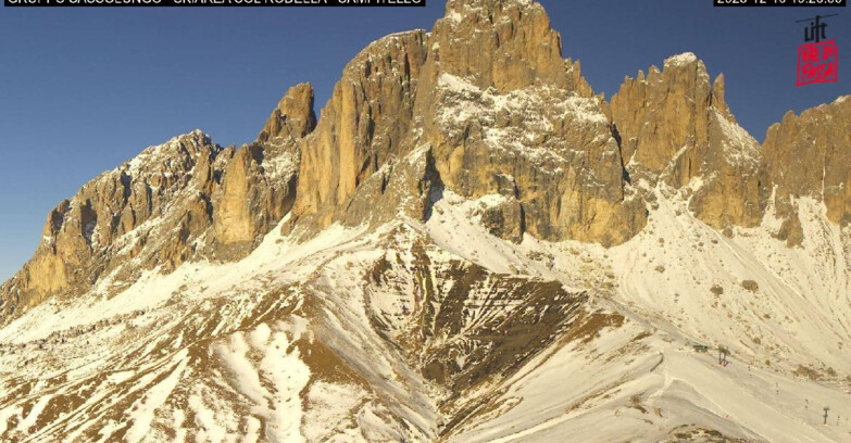 Webcam Campitello-Mazzin-Col Rodella  - Campitello di Fassa - Col Rodella - Gruppo del Sassolungo