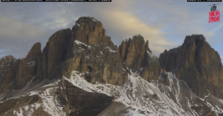 Webcam Кампителло-Маццин-Кол-Роделла  - Campitello di Fassa - Col Rodella - Gruppo del Sassolungo