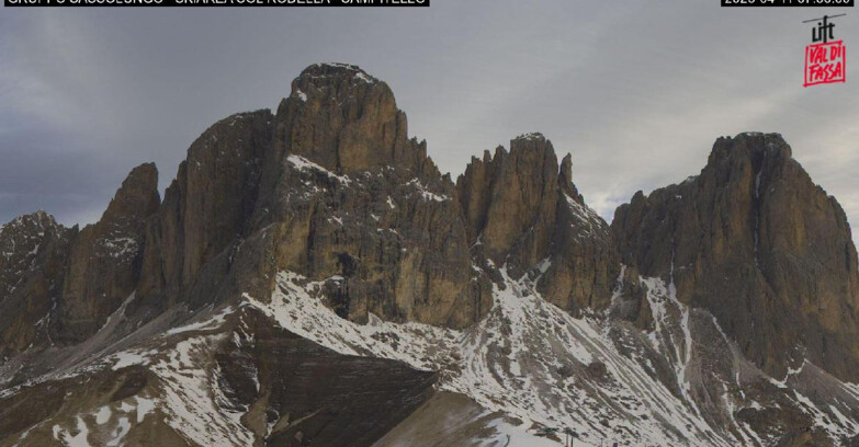 Webcam Кампителло-Маццин-Кол-Роделла  - Campitello di Fassa - Col Rodella - Gruppo del Sassolungo