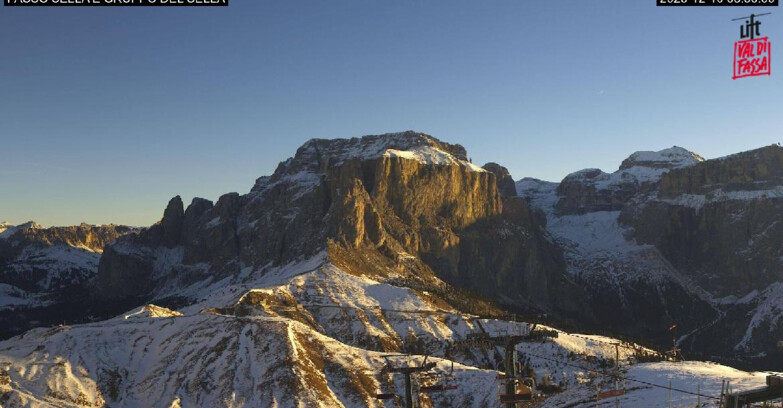 Webcam Campitello-Mazzin-Col Rodella  - Canazei - Passo Pordoi - Sass Pordoi