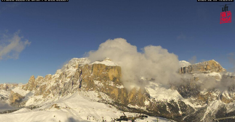 Webcam Campitello-Mazzin-Col Rodella - Canazei - Passo Pordoi - Sass Pordoi