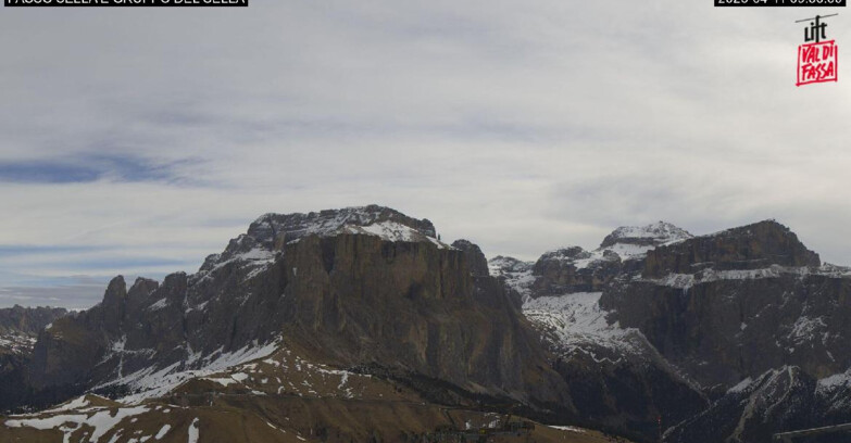 Webcam Кампителло-Маццин-Кол-Роделла  - Canazei - Passo Pordoi - Sass Pordoi