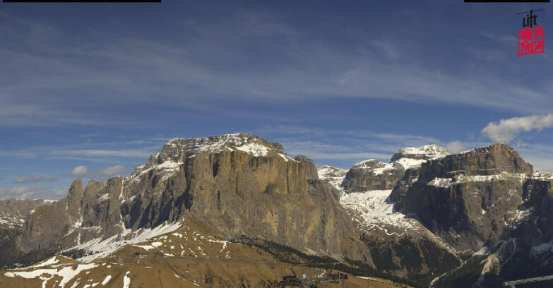Webcam Campitello-Mazzin-Col Rodella  - Canazei - Passo Pordoi - Sass Pordoi