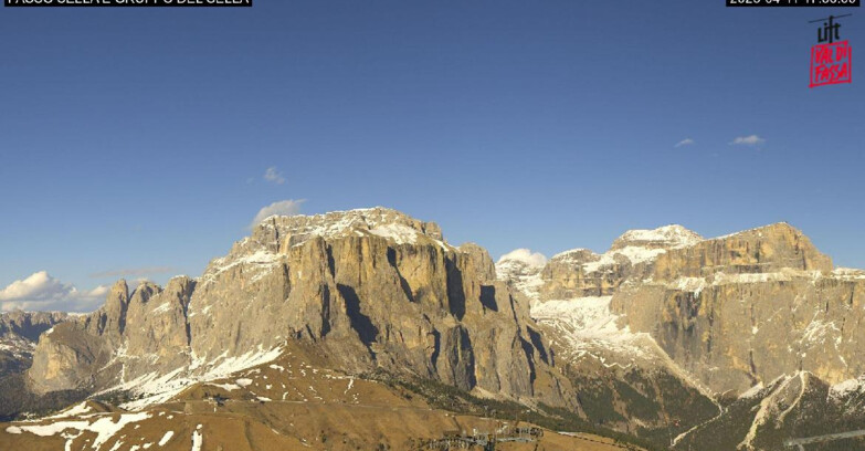 Webcam Campitello-Mazzin-Col Rodella  - Canazei - Passo Pordoi - Sass Pordoi