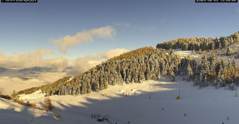 Webcam Monte Bondone - Slope Cordela and snowpark