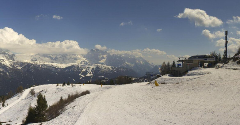 Webcam Ski area Campiglio Dolomiti di Brenta Val di Sole Val Rendena - Seggiovia Malghette 
