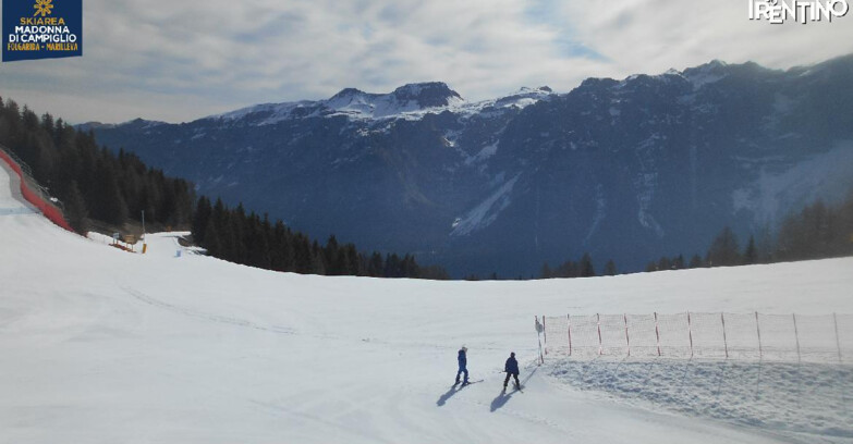 Webcam Skiarea Campiglio Dolomiti di Brenta Val di Sole Val Rendena - Pista delle Rocce - Folgarida