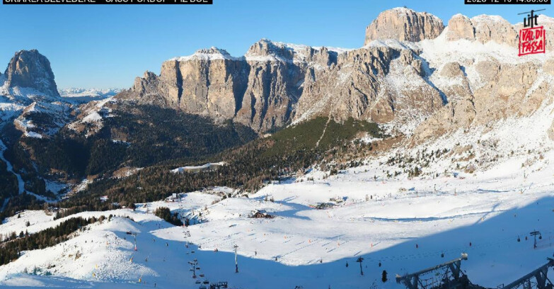 Webcam Canazei-Belvedere  - SKIAREA BELVEDERE 