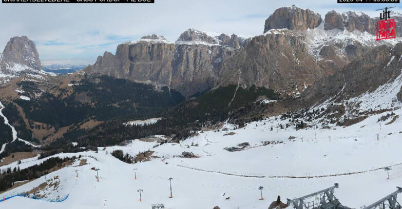 Webcam Canazei-Belvedere - SKIAREA BELVEDERE 
