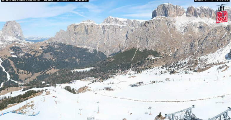Webcam Canazei-Belvedere - SKIAREA BELVEDERE 