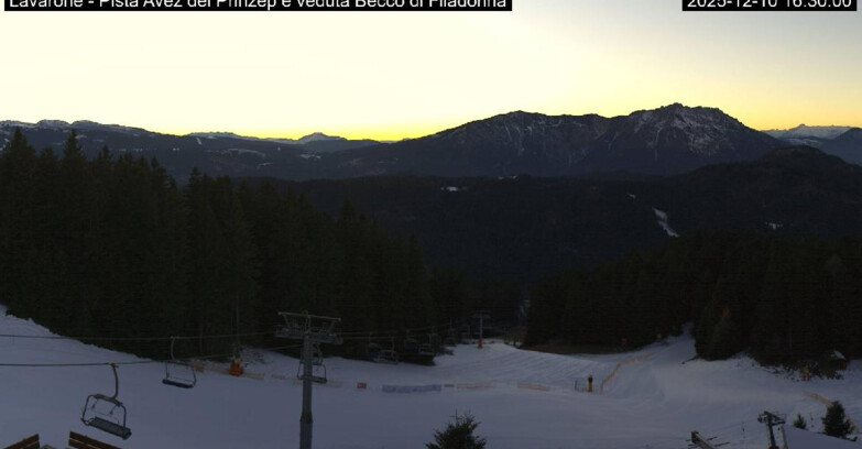 Webcam Ski Area Lavarone  - Pista Avez- seggiovia Lagh.