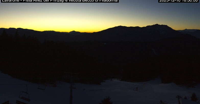 Webcam Ski Area Lavarone  - Pista Avez- seggiovia Lagh.