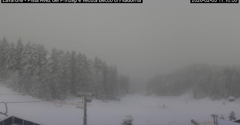 Webcam Ski Area Lavarone  - Pista Avez- seggiovia Lagh.