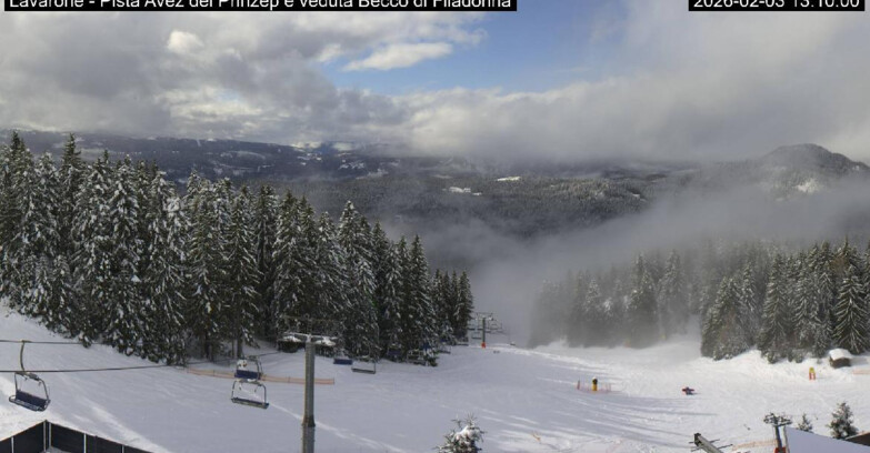 Webcam Ski Area Lavarone  - Pista Avez- seggiovia Lagh.