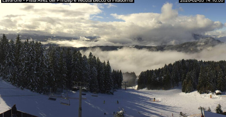Webcam Ski Area Lavarone  - Pista Avez- seggiovia Lagh.