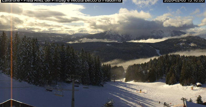 Webcam Ski Area Lavarone  - Pista Avez- seggiovia Lagh.