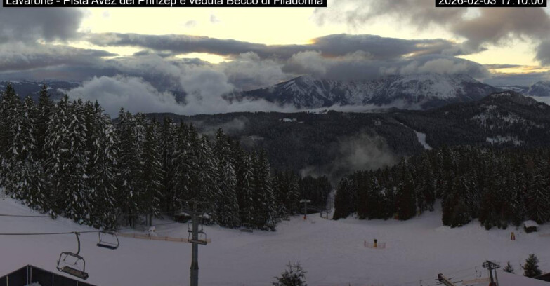 Webcam Ski Area Lavarone  - Pista Avez- seggiovia Lagh.