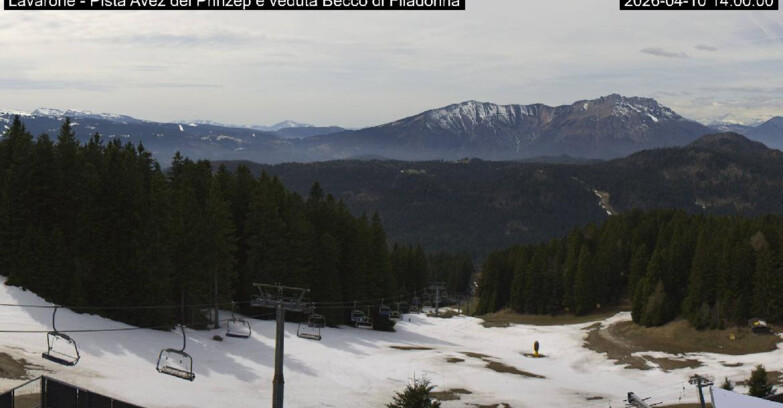 Webcam Lavarone Skigegiet - Pista Avez- seggiovia Lagh.
