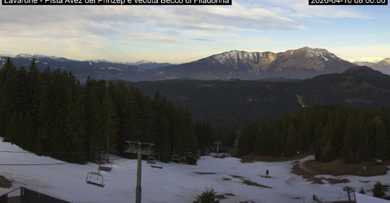 Webcam Lavarone Skigegiet - Pista Avez- seggiovia Lagh.