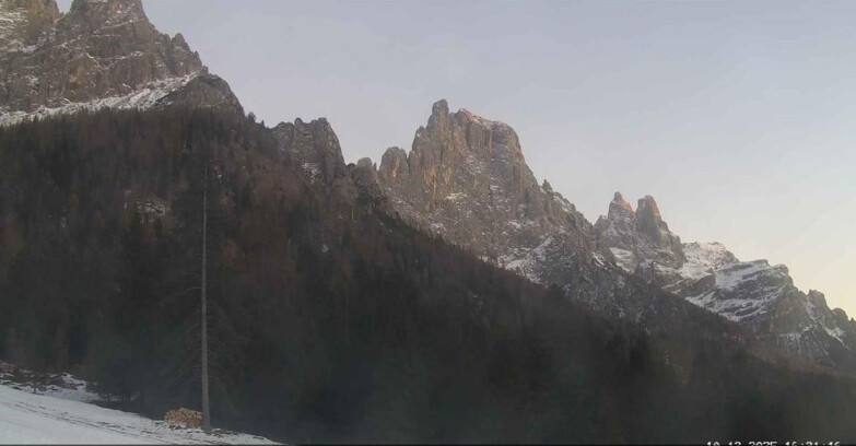 Webcam Сан-Мартино-ди-Кастроцца - Пассо-Ролле - Le Pale di San Martino