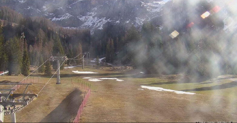 Webcam San Martino di Castrozza - Passo Rolle - Pista Col Verde