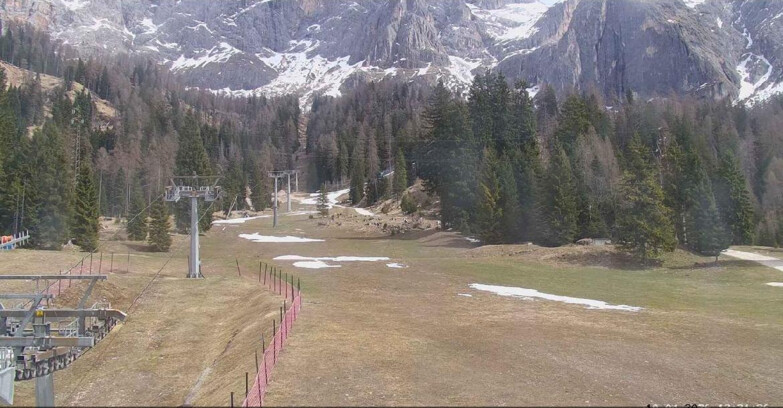 Webcam San Martino di Castrozza - Passo Rolle - Pista Col Verde