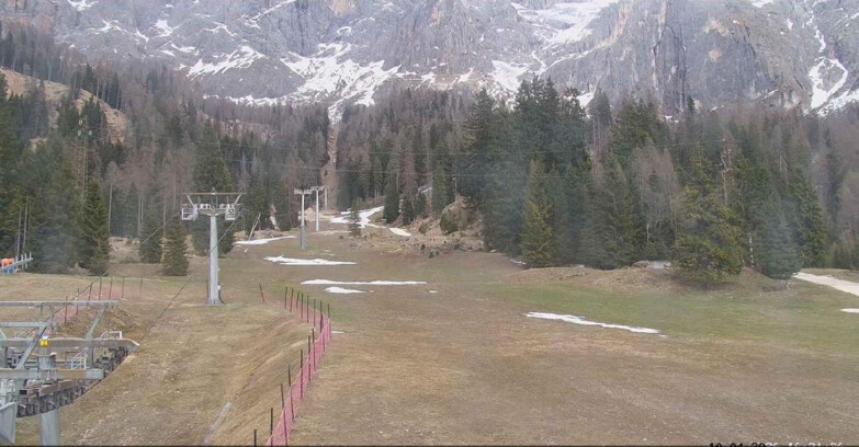 Webcam San Martino di Castrozza - Passo Rolle - Pista Col Verde