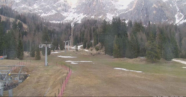 Webcam San Martino di Castrozza - Passo Rolle - Pista Col Verde