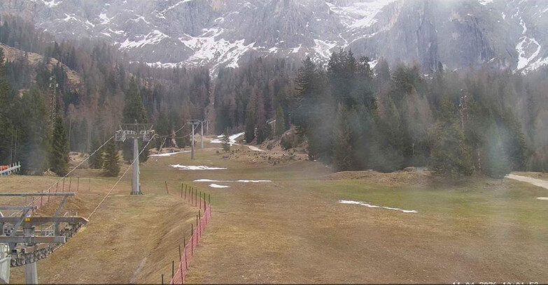 Webcam San Martino di Castrozza - Passo Rolle - Pista Col Verde